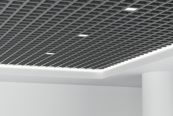 Преимущества потолков грильято